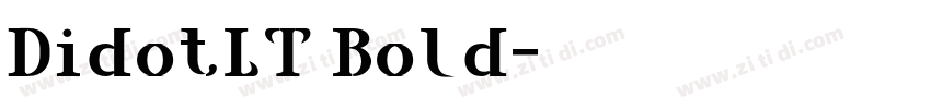DidotLT Bold字体转换
